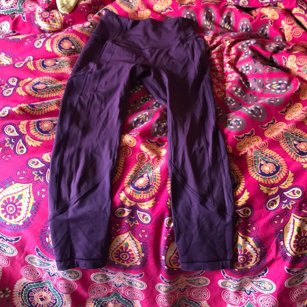 Burgendy Lulu leggings